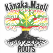 Sticker ROOTS DE Kānaka Maoli (Devant)