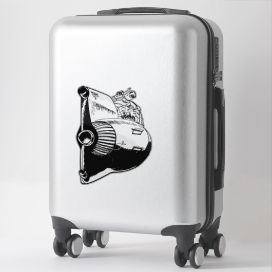 Sticker Roquette (Sur valise)