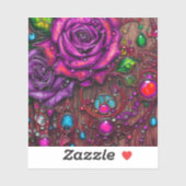 Sticker Rose (Feuille)