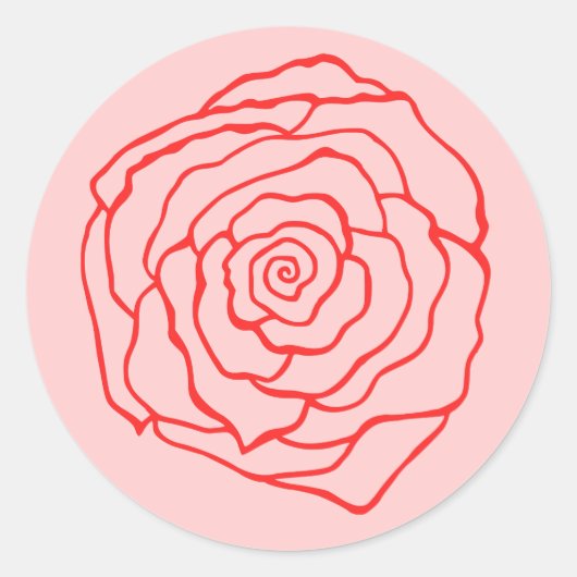 Sticker rose (Devant)