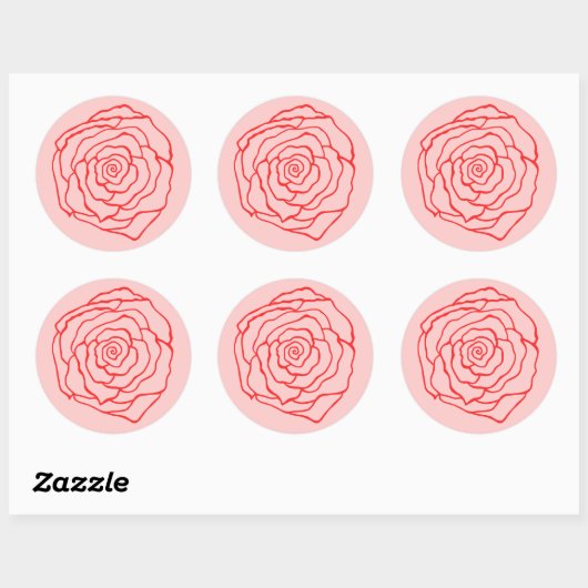 Sticker rose (Feuille)