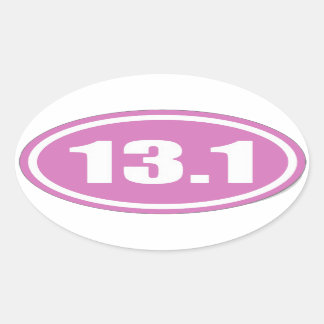 Sticker rose 13.1 | Sticker en demi-marathon rose