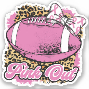 Sticker Rose Avec Balle De Rugby (Softball)