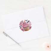 Sticker Rose avec Fleur et Chauve-souris  (Enveloppe)