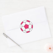 Sticker rose balle de football (Enveloppe)