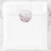 Sticker rose blanc floral (Sac)