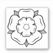 Sticker Rose blanche de York (Devant)