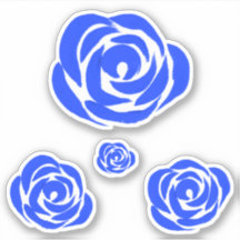 Sticker Rose bleu