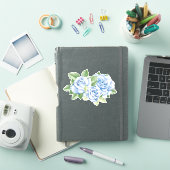 Sticker Rose bleu (Couverture iPad)