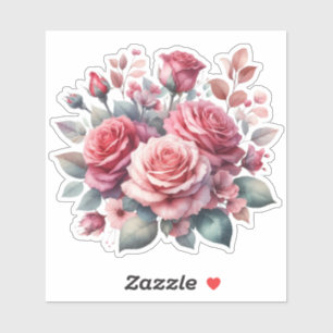 Sticker Rose Bouquet Floral Design-62101