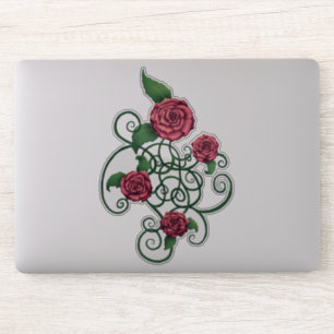 Sticker Rose Cartouche