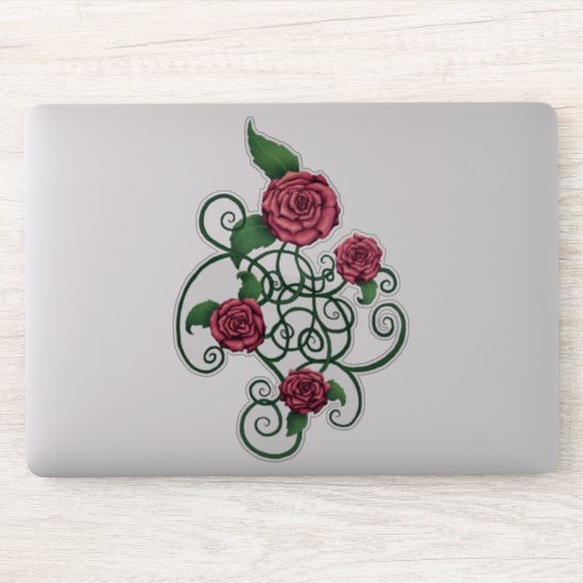 Sticker Rose Cartouche (Ordinateur)