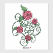 Sticker Rose Cartouche (Feuille)
