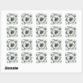 Sticker rose Cross Stitch (Feuille)
