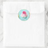 sticker rose cupcake (Sac)