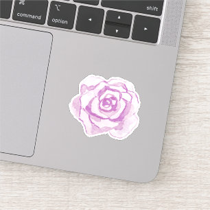 Sticker Rose d'aquarelle violet