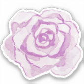 Sticker Rose d'aquarelle violet (Recto)