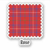 Sticker Rose de clan Tartan (Devant)