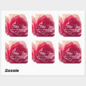 Sticker rose de Fête des mariées de la photographi (Feuille)