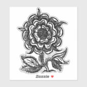 Sticker Rose de la Renaissance (Feuille)