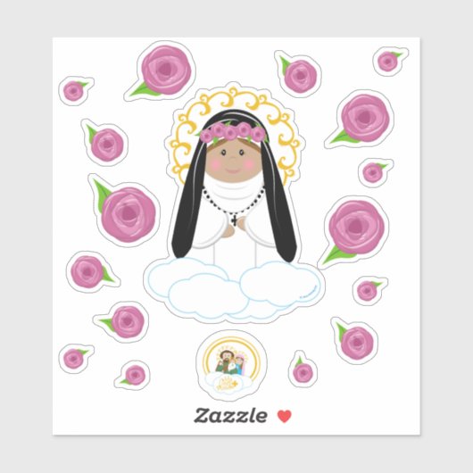 Sticker Rose de Lima (Feuille)