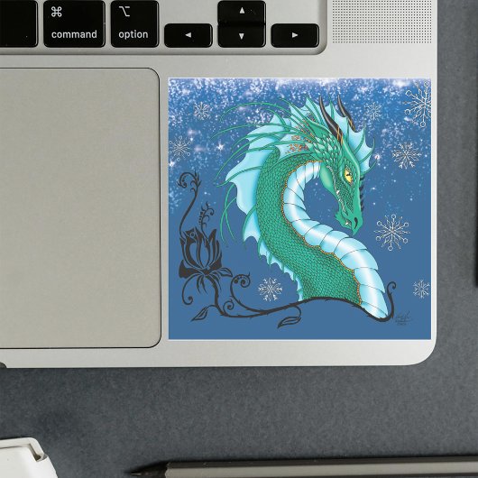 Sticker Rose d'hiver Dragon