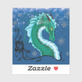 Sticker Rose d'hiver Dragon (Feuille)