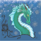 Sticker Rose d'hiver Dragon (Devant)