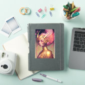 Sticker Rose Dragon femme Imaginaire Art (Couverture iPad)
