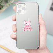 Sticker Rose En vichy Teddy (Téléphone)