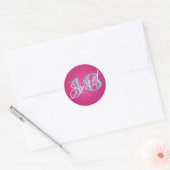 Sticker rose et Aqua Sweet 16 (Enveloppe)