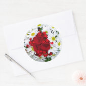 Sticker rose et Mariage de marguerite (Enveloppe)