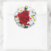 Sticker rose et Mariage de marguerite (Sac)