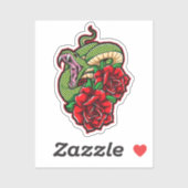 Sticker Rose et Viper (Feuille)