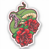 Sticker Rose et Viper (Recto)