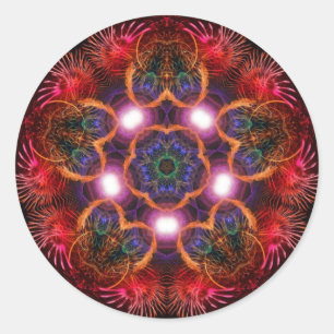 Sticker rose étoilé