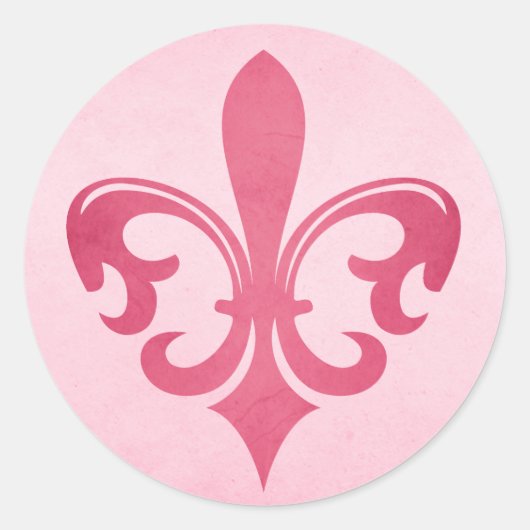 sticker rose Fleur de lis (Devant)