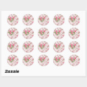 Sticker rose Floral (Feuille)