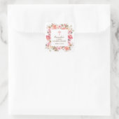 Sticker rose Floral First Holy Communion (Sac)