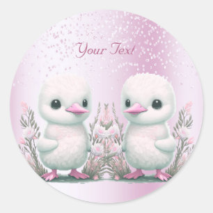 Sticker rose floral Twin Ducks
