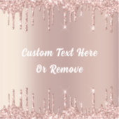 Sticker Rose Gold Blush Parties scintillant Drivers Custom (Recto)