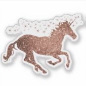 Sticker rose Gold Unicorn (Devant)