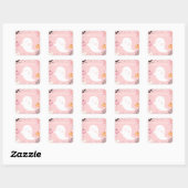 Sticker rose Halloween heureux (Feuille)