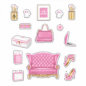 Sticker Rose High Fashion Femmes talons Purse & Accessoire (Devant)