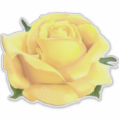 Sticker Rose jaune (Devant)