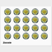 Sticker rose jaune (Feuille)