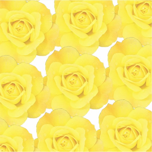 Sticker Rose jaune Motif Floral Fleur Printemps Abstrait (Devant)