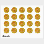 Sticker rose jaune Sticker Rose romantique Sticker (Feuille)