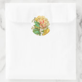 Sticker rose jaune vintage (Sac)