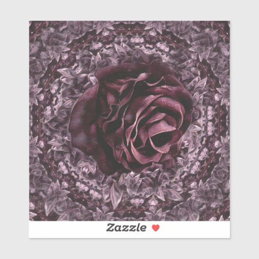 Sticker Rose Mandala (Feuille)
